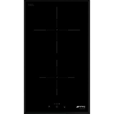 Smeg SI5322B 30cm 2 Zone Angled Edge Glass Induction Hob with Touch Control in Black Glass Smeg SI5322B 30cm 2 Zone Angled Edge Glass Induction Hob with Touch Control in Black Glass